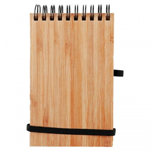 Bambusowy notatnik A6 z długopisem