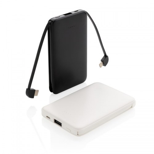 Power bank 5000 mAh, zintegrowany kabel 3 w 1