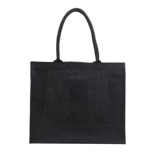 Torba na zakupy z juty Nice Shopper, czarny